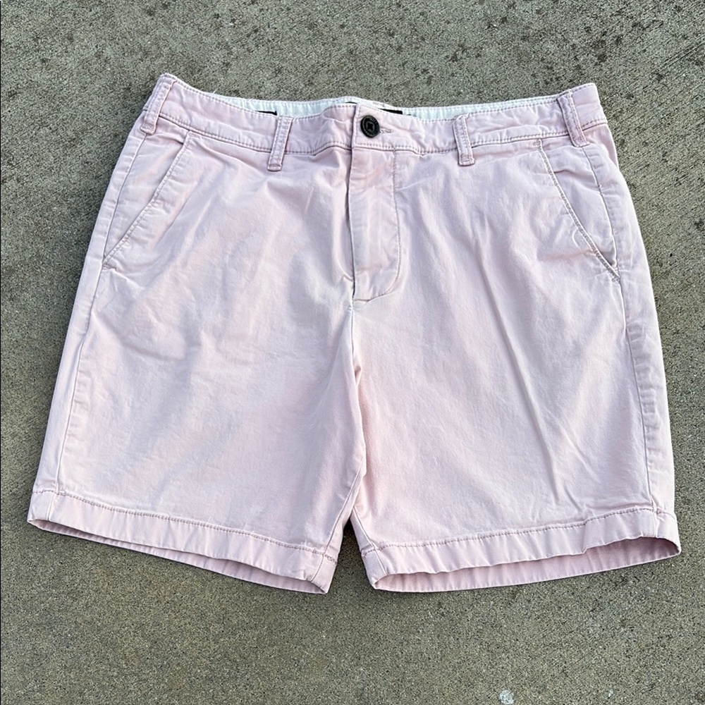 Hollister Pink Bermuda Shorts Cotton Blend